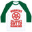 Virgin Teez  Baseball Tee Unisex Classic Baseball Tee / x-small / White/Dark Green BURPEES ARE SATAN'S GIFT TO MANKIND UNISEX CLASSIC BASEBALL TEE