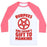 Virgin Teez  Baseball Tee Unisex Classic Baseball Tee / x-small / White/Neon Pink BURPEES ARE SATAN'S GIFT TO MANKIND UNISEX CLASSIC BASEBALL TEE