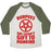 Virgin Teez  Baseball Tee Unisex Tri-Blend Baseball Tee / small / Oatmeal / Moss BURPEES ARE SATAN'S GIFT TO MANKIND UNISEX TRI-BLEND BASEBALL TEE