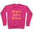 Virgin Teez  Pullover Crewneck Sweatshirt / x-small / Deep Pink BURPEES BEFORE BRUNCH WHITE PRINT CREWNECK SWEATSHIRT