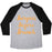 Virgin Teez  Baseball Tee Unisex Tri-Blend Baseball Tee / small / Athletic Gray / Black BURPEES BEFORE BRUNCH WHITE PRINT UNISEX TRI-BLEND BASEBALL TEE