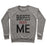 Virgin Teez  Pullover Crewneck Sweatshirt / x-small / Heathered Gray BURPEES FEAR ME (TANK) CREWNECK SWEATSHIRT
