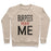 Virgin Teez  Pullover Crewneck Sweatshirt / x-small / Heathered Oatmeal BURPEES FEAR ME (TANK) CREWNECK SWEATSHIRT