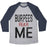 Virgin Teez  Baseball Tee Unisex Tri-Blend Baseball Tee / small / Athletic Gray / Navy BURPEES FEAR ME (TANK) UNISEX TRI-BLEND BASEBALL TEE