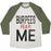 Virgin Teez  Baseball Tee Unisex Tri-Blend Baseball Tee / small / Oatmeal / Moss BURPEES FEAR ME (TANK) UNISEX TRI-BLEND BASEBALL TEE
