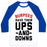 Virgin Teez  Baseball Tee Unisex Classic Baseball Tee / x-small / White/Blue BURPEES HAVE THEIR UPS AND DOWNS UNISEX CLASSIC BASEBALL TEE