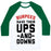 Virgin Teez  Baseball Tee Unisex Classic Baseball Tee / x-small / White/Dark Green BURPEES HAVE THEIR UPS AND DOWNS UNISEX CLASSIC BASEBALL TEE
