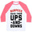 Virgin Teez  Baseball Tee Unisex Classic Baseball Tee / x-small / White/Neon Pink BURPEES HAVE THEIR UPS AND DOWNS UNISEX CLASSIC BASEBALL TEE