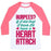 Virgin Teez  Baseball Tee Unisex Classic Baseball Tee / x-small / White/Neon Pink BURPEES HEART ATTACK UNISEX CLASSIC BASEBALL TEE