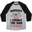 Virgin Teez  Baseball Tee Unisex Tri-Blend Baseball Tee / small / Athletic Gray / Black BURPEES? I THOUGH YOU SAID FURBIES UNISEX TRI-BLEND BASEBALL TEE