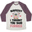 Virgin Teez  Baseball Tee Unisex Tri-Blend Baseball Tee / small / Oatmeal / Maroon BURPEES? I THOUGH YOU SAID FURBIES UNISEX TRI-BLEND BASEBALL TEE