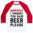 Virgin Teez  Baseball Tee Unisex Classic Baseball Tee / x-small / White/Red BURPEES? I THOUGHT YOU SAID BEER PLEASE UNISEX CLASSIC BASEBALL TEE
