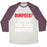 Virgin Teez  Baseball Tee Unisex Tri-Blend Baseball Tee / small / Oatmeal / Maroon BURPEES? I THOUGHT YOU SAID BURRITOS UNISEX TRI-BLEND BASEBALL TEE