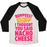 Virgin Teez  Baseball Tee Unisex Tri-Blend Baseball Tee / small / Oatmeal / Black BURPEES? I THOUGHT YOU SAID NACHO CHEESE UNISEX TRI-BLEND BASEBALL TEE