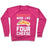 Virgin Teez  Pullover Crewneck Sweatshirt / x-small / Deep Pink BURPEES? MORE LIKE FOUR CHEESE CREWNECK SWEATSHIRT