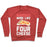 Virgin Teez  Pullover Crewneck Sweatshirt / x-small / Heathered Red BURPEES? MORE LIKE FOUR CHEESE CREWNECK SWEATSHIRT