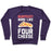 Virgin Teez  Pullover Crewneck Sweatshirt / x-small / Purple BURPEES? MORE LIKE FOUR CHEESE CREWNECK SWEATSHIRT