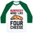 Virgin Teez  Baseball Tee Unisex Classic Baseball Tee / x-small / White/Dark Green BURPEES? MORE LIKE FOUR CHEESE UNISEX CLASSIC BASEBALL TEE