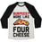 Virgin Teez  Baseball Tee Unisex Tri-Blend Baseball Tee / small / Oatmeal / Black BURPEES? MORE LIKE FOUR CHEESE UNISEX TRI-BLEND BASEBALL TEE