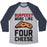 Virgin Teez  Baseball Tee Unisex Tri-Blend Baseball Tee / small / Athletic Gray / Navy BURPEES? MORE LIKE FOUR CHEESE UNISEX TRI-BLEND BASEBALL TEE