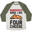 Virgin Teez  Baseball Tee Unisex Tri-Blend Baseball Tee / small / Oatmeal / Moss BURPEES? MORE LIKE FOUR CHEESE UNISEX TRI-BLEND BASEBALL TEE