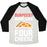 Virgin Teez  Baseball Tee Unisex Tri-Blend Baseball Tee / small / Oatmeal / Black BURPEES? MORE LIKE FOUR CHEESE UNISEX TRI-BLEND BASEBALL TEE