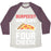 Virgin Teez  Baseball Tee Unisex Tri-Blend Baseball Tee / small / Oatmeal / Maroon BURPEES? MORE LIKE FOUR CHEESE UNISEX TRI-BLEND BASEBALL TEE