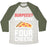 Virgin Teez  Baseball Tee Unisex Tri-Blend Baseball Tee / small / Oatmeal / Moss BURPEES? MORE LIKE FOUR CHEESE UNISEX TRI-BLEND BASEBALL TEE