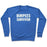 Virgin Teez  Pullover Crewneck Sweatshirt / x-small / Heathered Blue BURPEES SURVIVOR CREWNECK SWEATSHIRT