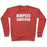 Virgin Teez  Pullover Crewneck Sweatshirt / x-small / Heathered Red BURPEES SURVIVOR CREWNECK SWEATSHIRT