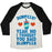 Virgin Teez  Baseball Tee Unisex Tri-Blend Baseball Tee / small / Oatmeal / Black BURPEES? YEAH, NO I THOUGHT YOU SAID SLURPEES UNISEX TRI-BLEND BASEBALL TEE