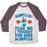 Virgin Teez  Baseball Tee Unisex Tri-Blend Baseball Tee / small / Oatmeal / Maroon BURPEES? YEAH, NO I THOUGHT YOU SAID SLURPEES UNISEX TRI-BLEND BASEBALL TEE