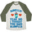 Virgin Teez  Baseball Tee Unisex Tri-Blend Baseball Tee / small / Oatmeal / Moss BURPEES? YEAH, NO I THOUGHT YOU SAID SLURPEES UNISEX TRI-BLEND BASEBALL TEE