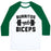 Virgin Teez  Baseball Tee Unisex Classic Baseball Tee / x-small / White/Dark Green BURRITOS AND BICEPS UNISEX CLASSIC BASEBALL TEE