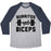 Virgin Teez  Baseball Tee Unisex Tri-Blend Baseball Tee / small / Athletic Gray / Navy BURRITOS AND BICEPS UNISEX TRI-BLEND BASEBALL TEE