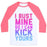 Virgin Teez  Baseball Tee Unisex Classic Baseball Tee / x-small / White/Neon Pink BUST MINE UNISEX CLASSIC BASEBALL TEE