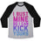 Virgin Teez  Baseball Tee Unisex Tri-Blend Baseball Tee / small / Athletic Gray / Black BUST MINE UNISEX TRI-BLEND BASEBALL TEE