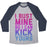Virgin Teez  Baseball Tee Unisex Tri-Blend Baseball Tee / small / Athletic Gray / Navy BUST MINE UNISEX TRI-BLEND BASEBALL TEE
