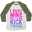 Virgin Teez  Baseball Tee Unisex Tri-Blend Baseball Tee / small / Oatmeal / Moss BUST MINE UNISEX TRI-BLEND BASEBALL TEE