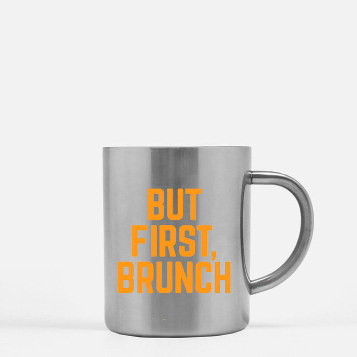 But First Brunch G Gold & Silver Mug