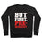 Virgin Teez  Pullover Crewneck Sweatshirt / x-small / Black BUT FIRST PRE-WORKOUT WHITE PRINT CREWNECK SWEATSHIRT
