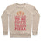 Virgin Teez  Pullover Crewneck Sweatshirt / x-small / Heathered Oatmeal BUT THEN THERE'S PIZZA CREWNECK SWEATSHIRT