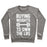 Virgin Teez  Pullover Crewneck Sweatshirt / x-small / Heathered Gray BUYING WEIGHTS TO OWN THE LBS CREWNECK SWEATSHIRT