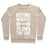 Virgin Teez  Pullover Crewneck Sweatshirt / x-small / Heathered Oatmeal BUYING WEIGHTS TO OWN THE LBS CREWNECK SWEATSHIRT
