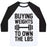 Virgin Teez  Baseball Tee Unisex Classic Baseball Tee / x-small / White/Black BUYING WEIGHTS TO OWN THE LBS UNISEX CLASSIC BASEBALL TEE