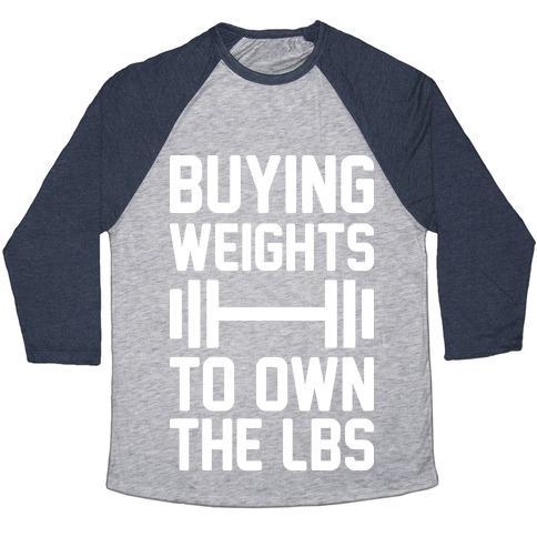 Virgin Teez  Baseball Tee Unisex Tri-Blend Baseball Tee / small / Athletic Gray / Navy BUYING WEIGHTS TO OWN THE LBS UNISEX TRI-BLEND BASEBALL TEE
