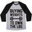 Virgin Teez  Baseball Tee Unisex Tri-Blend Baseball Tee / small / Athletic Gray / Black BUYING WEIGHTS TO OWN THE LBS UNISEX TRI-BLEND BASEBALL TEE