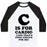 Virgin Teez  Baseball Tee Unisex Classic Baseball Tee / x-small / White/Black C IS FOR CARDIO UNISEX CLASSIC BASEBALL TEE