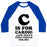 Virgin Teez  Baseball Tee Unisex Classic Baseball Tee / x-small / White/Blue C IS FOR CARDIO UNISEX CLASSIC BASEBALL TEE