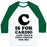 Virgin Teez  Baseball Tee Unisex Classic Baseball Tee / x-small / White/Dark Green C IS FOR CARDIO UNISEX CLASSIC BASEBALL TEE